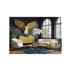 KARE Design Lampadaire Plumes 165cm Blanc ^ Lampadaire
