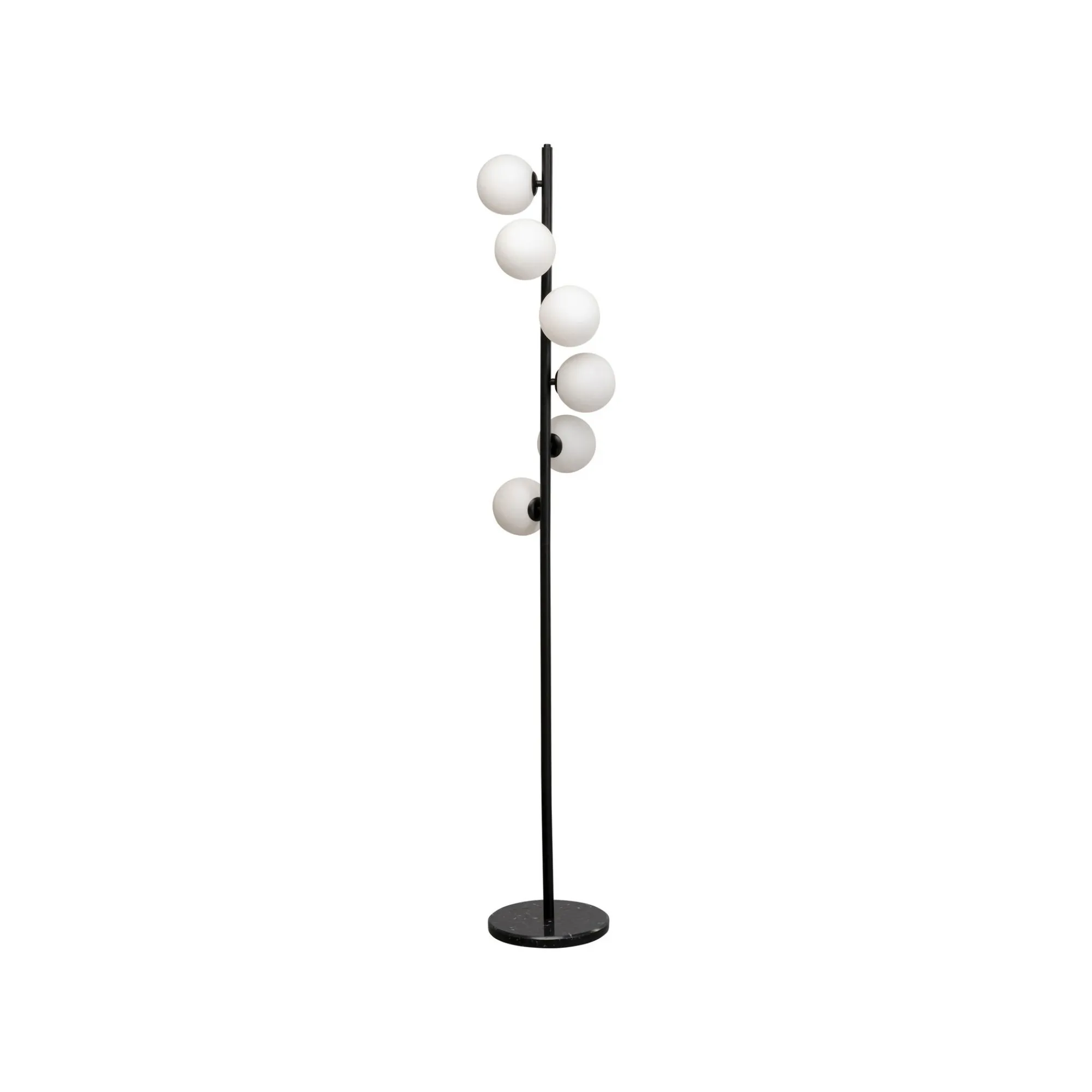 KARE Design Lampadaire Scala Balls Milky 160cm Noir ^ Lampadaire