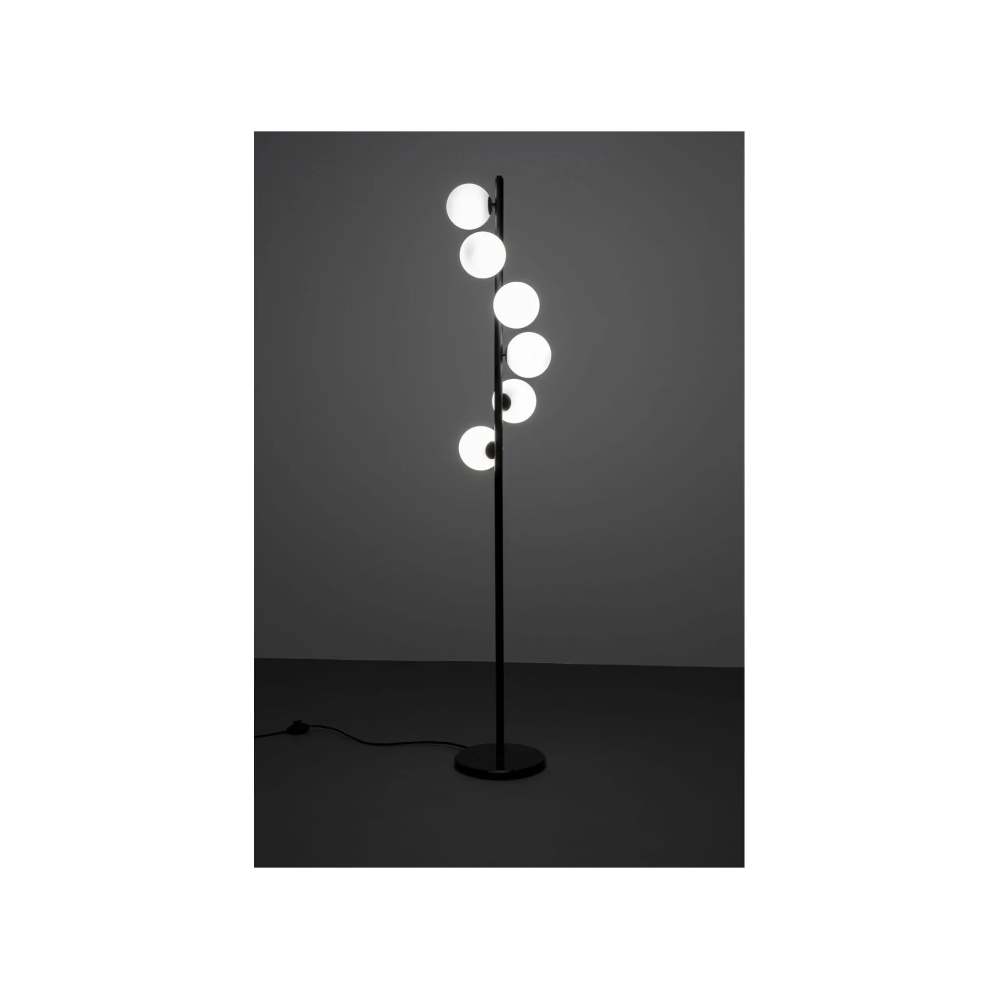 KARE Design Lampadaire Scala Balls Milky 160cm Noir ^ Lampadaire
