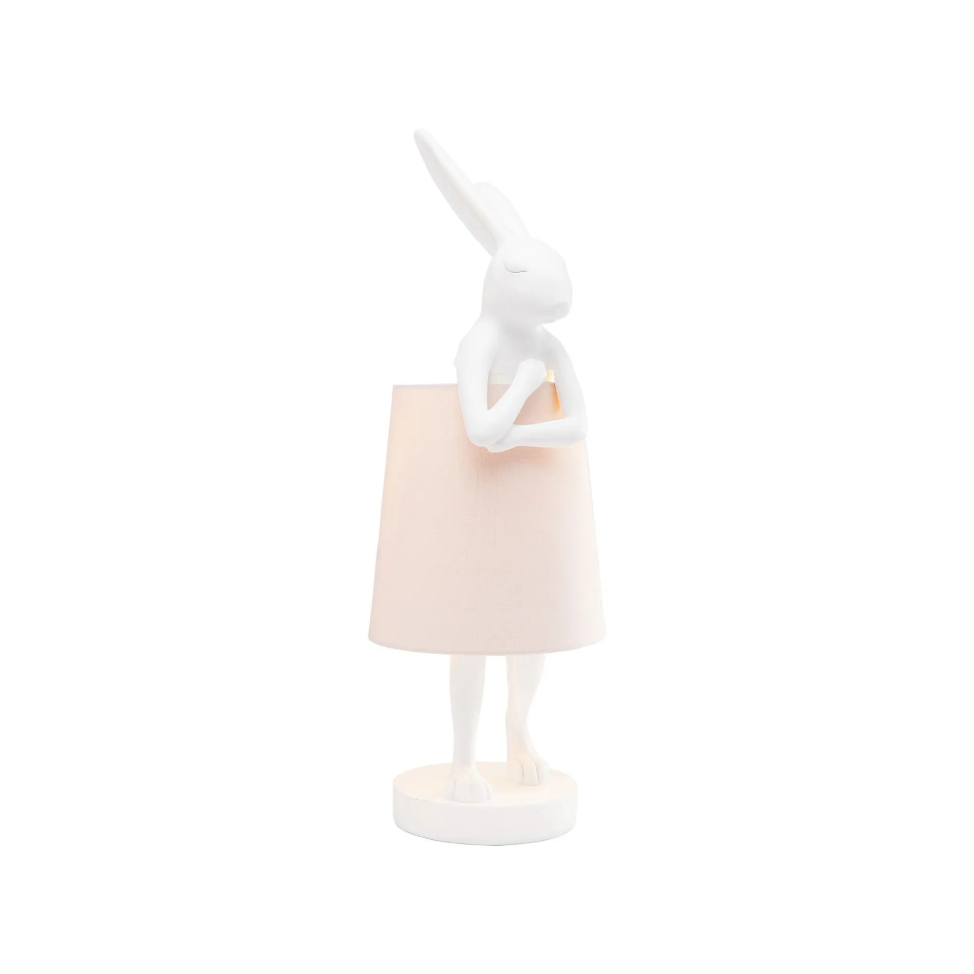 KARE Design Lampe Animal Lapin Blanche Et Rose 50cm ^ Lampe De Table