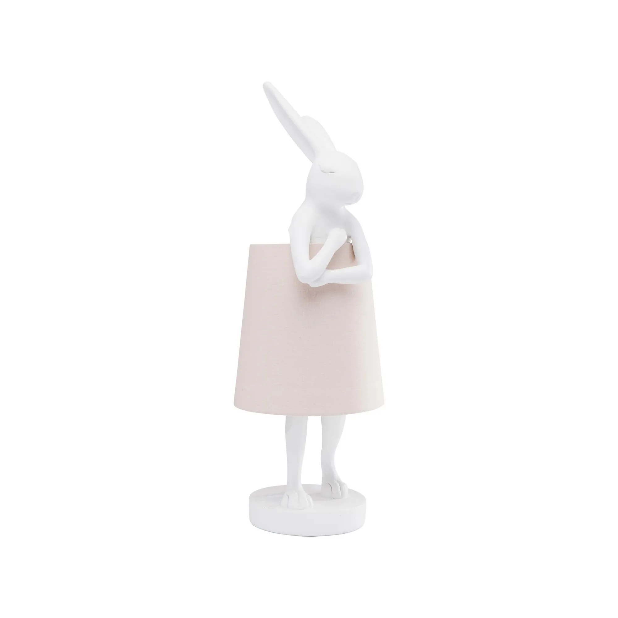 KARE Design Lampe Animal Lapin Blanche Et Rose 50cm ^ Lampe De Table