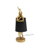 KARE Design Lampe Animal Lapin Dorée Et Noire 50cm ^ Lampe De Table