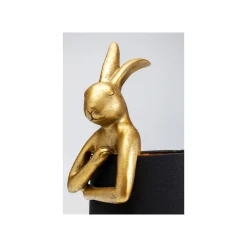 KARE Design Lampe Animal Lapin Dorée Et Noire 50cm ^ Lampe De Table