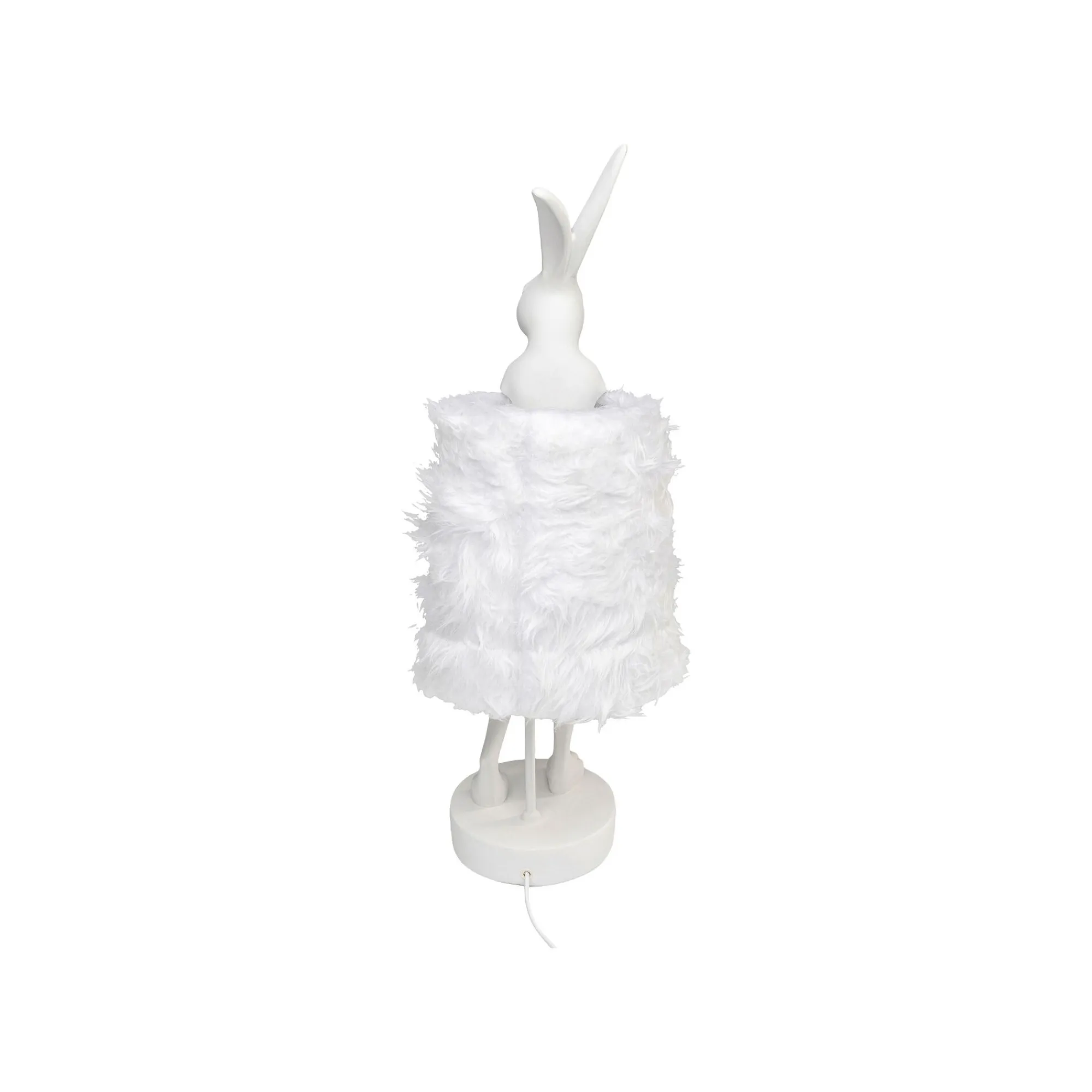 KARE Design Lampe Animal Lapin Fluff Blanc 68cm ^ Lampe De Table