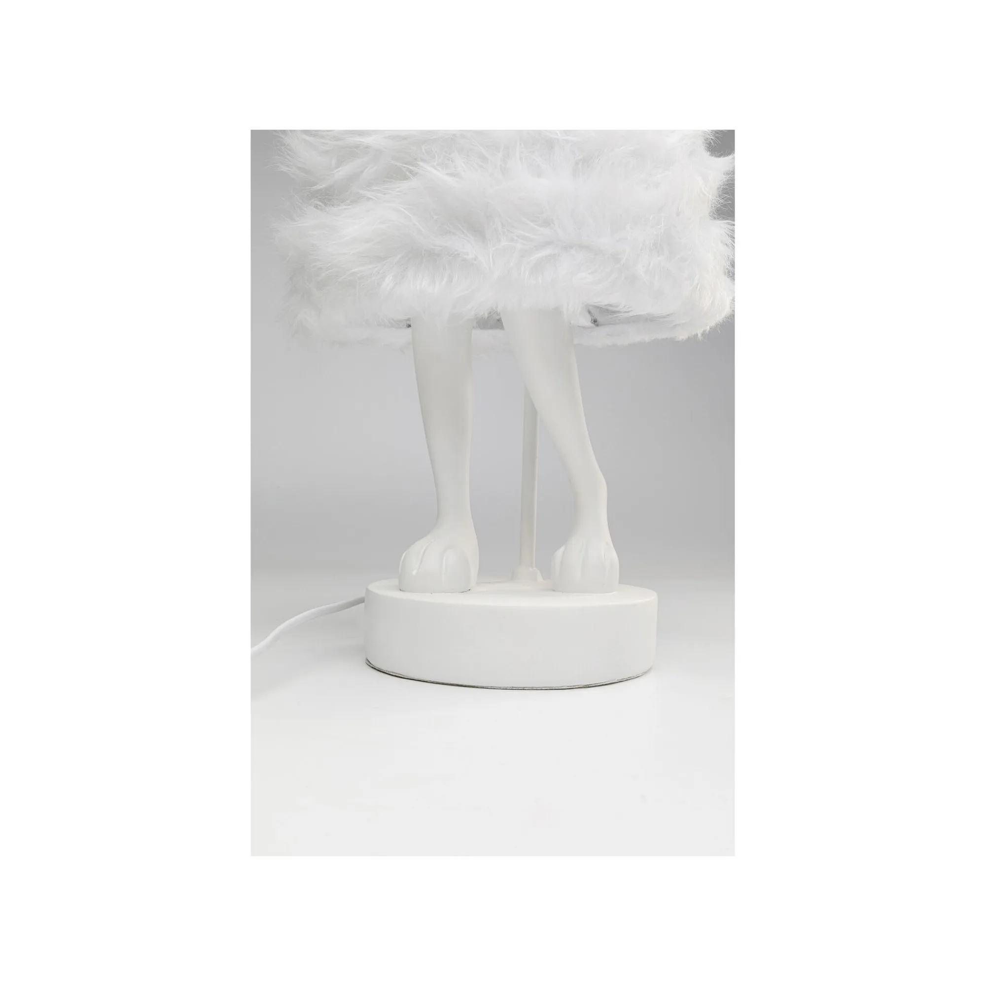 KARE Design Lampe Animal Lapin Fluff Blanc 68cm ^ Lampe De Table