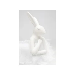 KARE Design Lampe Animal Lapin Fluff Blanc 30cm ^ Lampe De Table