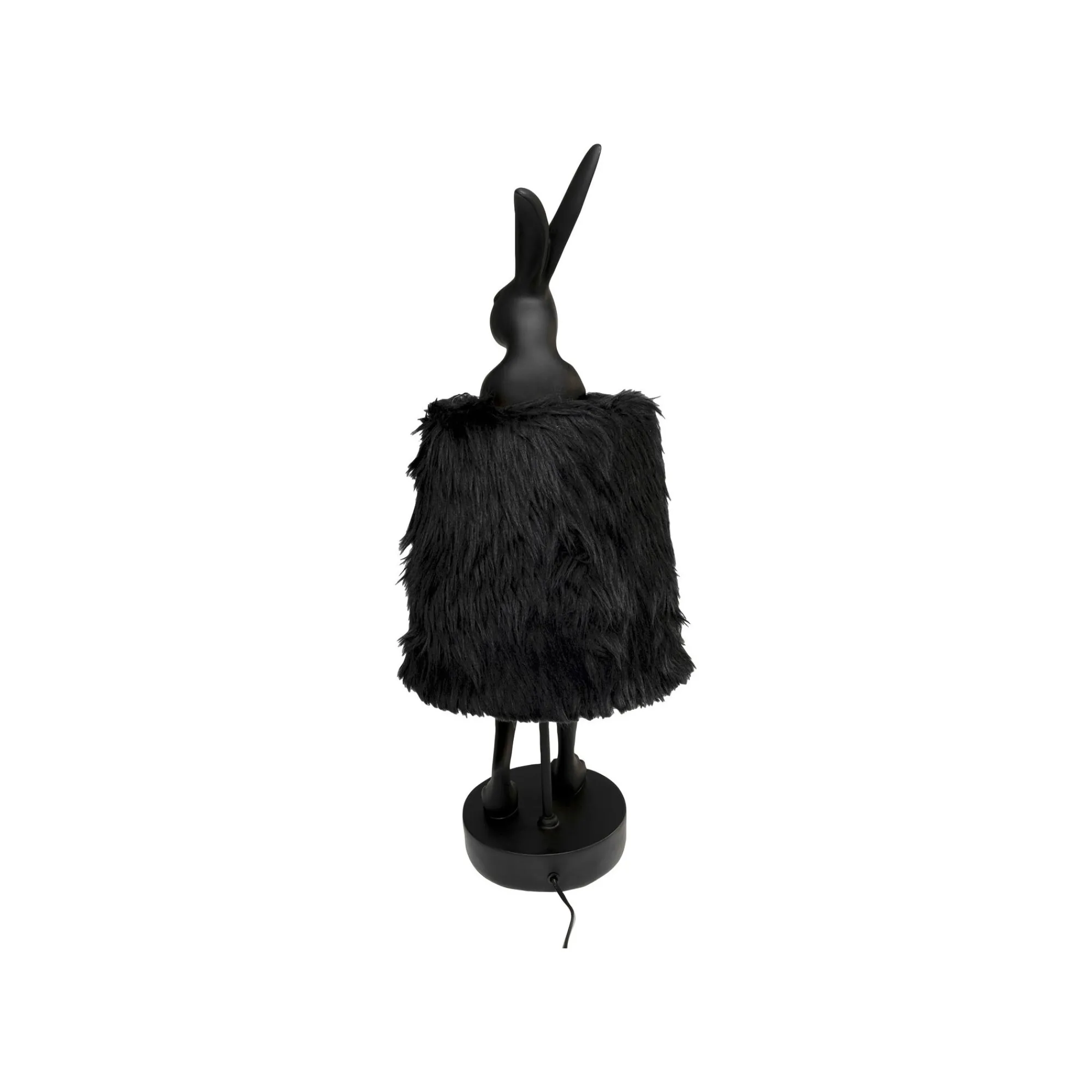 KARE Design Lampe Animal Lapin Fluff Noir 68cm ^ Lampe De Table