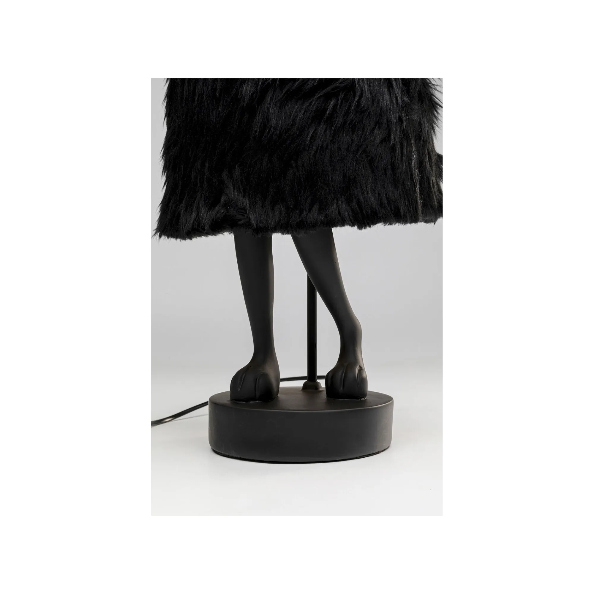 KARE Design Lampe Animal Lapin Fluff Noir 68cm ^ Lampe De Table