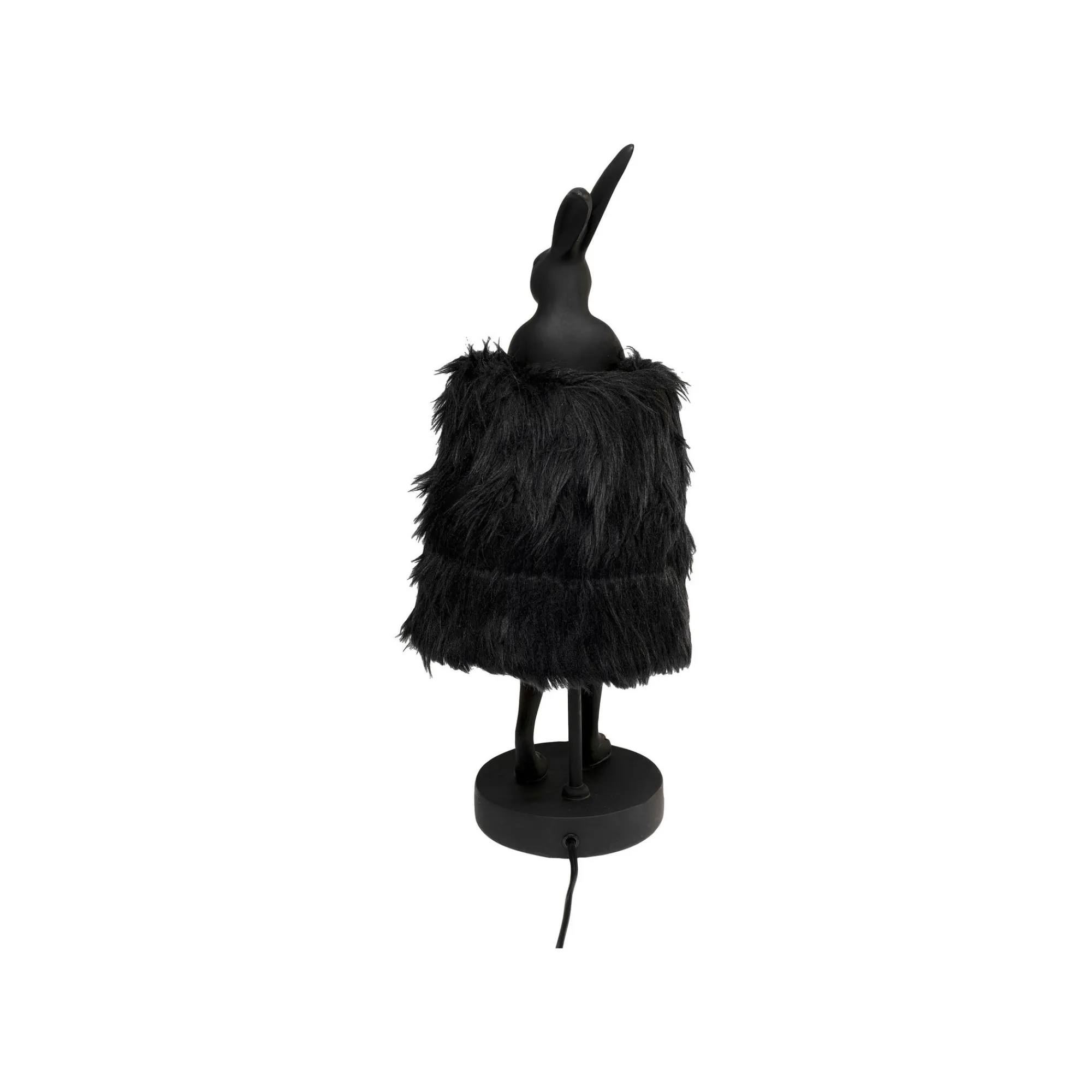 KARE Design Lampe Animal Lapin Fluff Noir 50cm ^ Lampe De Table
