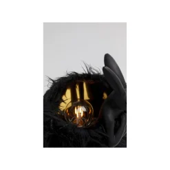 KARE Design Lampe Animal Lapin Fluff Noir 30cm ^ Lampe De Table