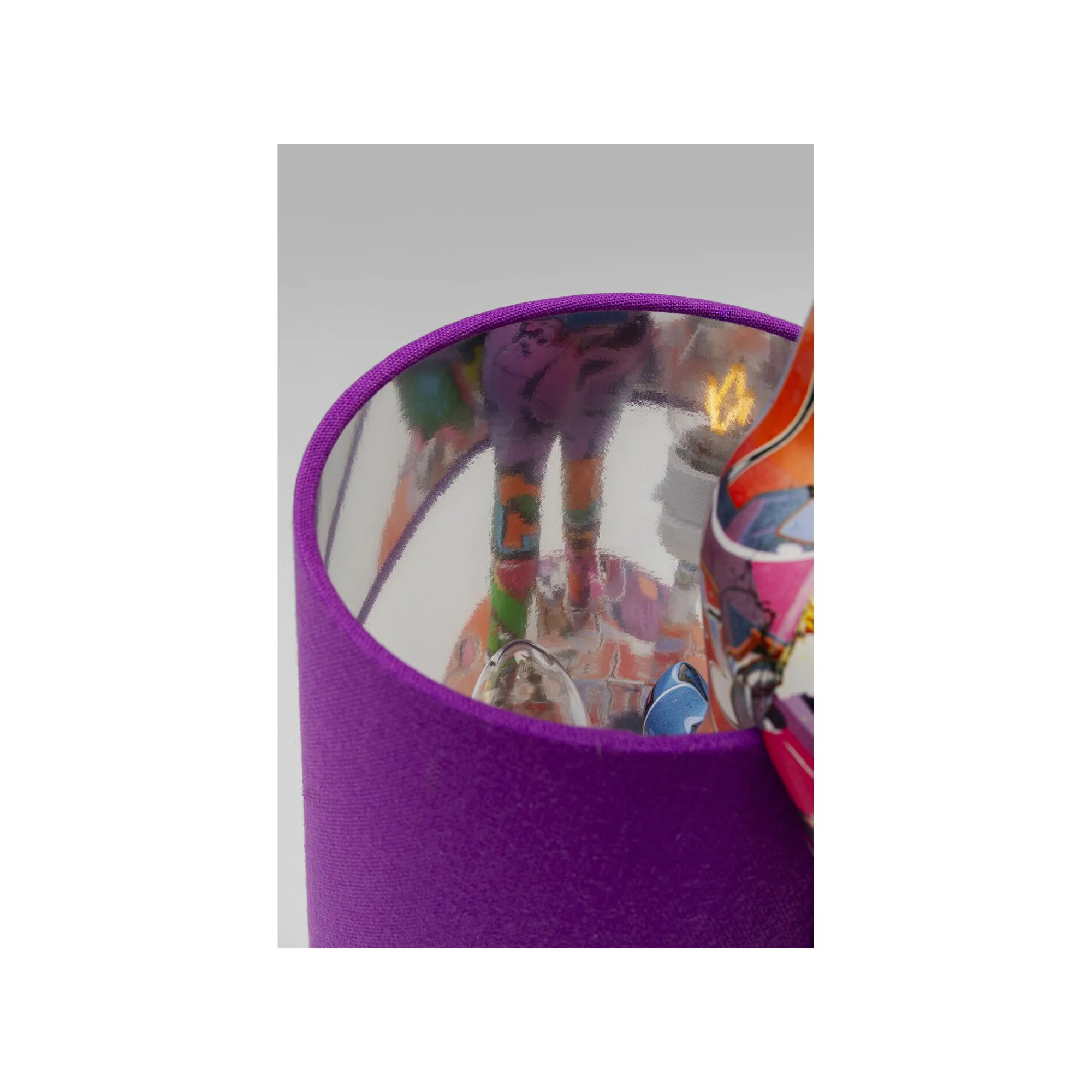 KARE Design Lampe Animal Lapin Graffiti Et Violette 50cm ^ Lampe De Table