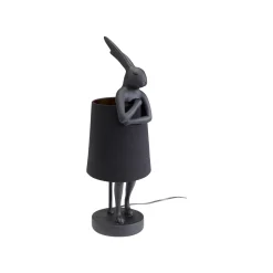 KARE Design Lampe Animal Lapin Noire 50cm ^ Lampe De Table