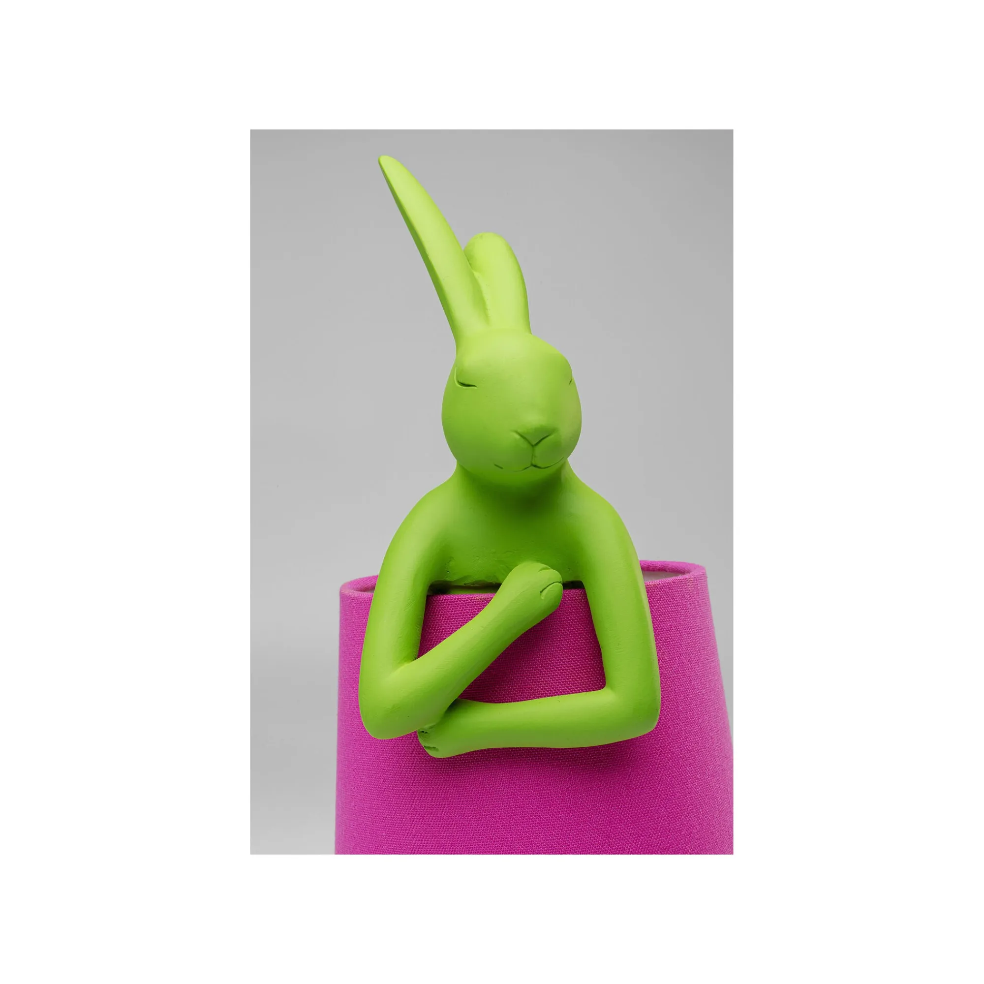 KARE Design Lampe Animal Lapin Verte Et Rose 50cm ^ Lampe De Table