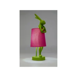 KARE Design Lampe Animal Lapin Verte Et Rose 50cm ^ Lampe De Table