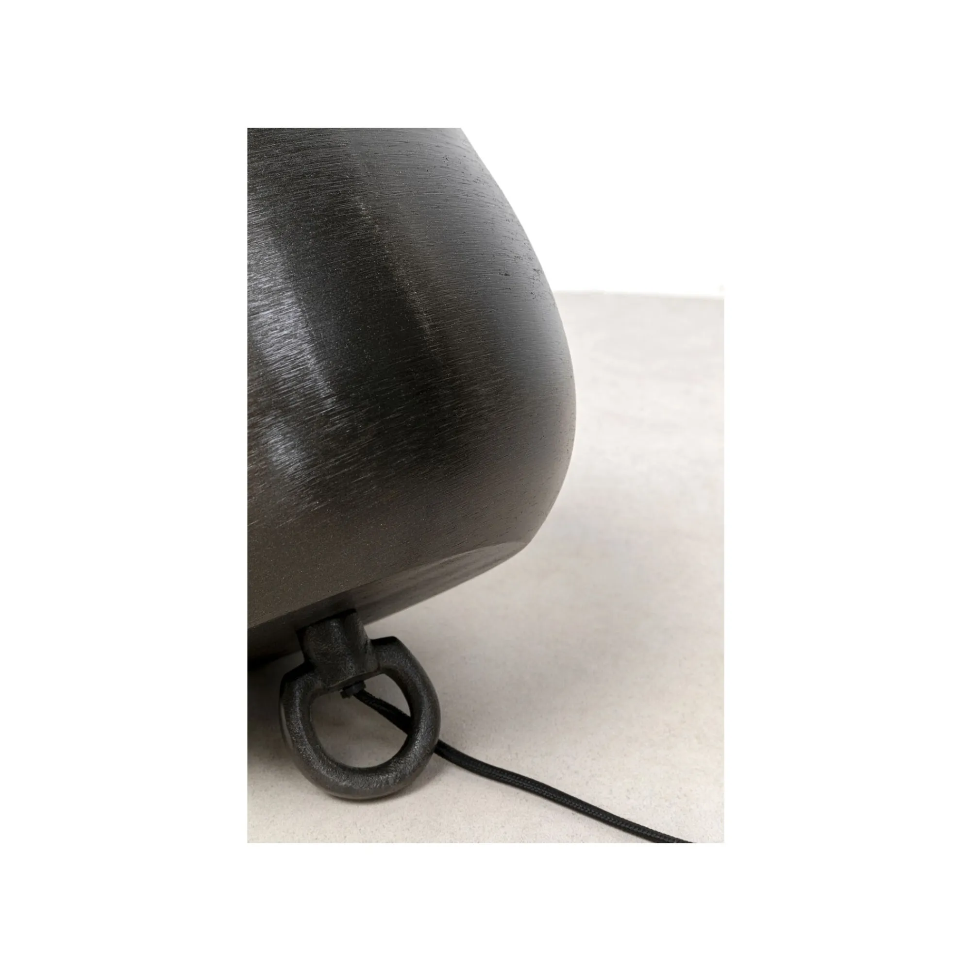 KARE Design Lampe Apollon Smooth Gris Anthracite 28cm ^ Lampe De Table