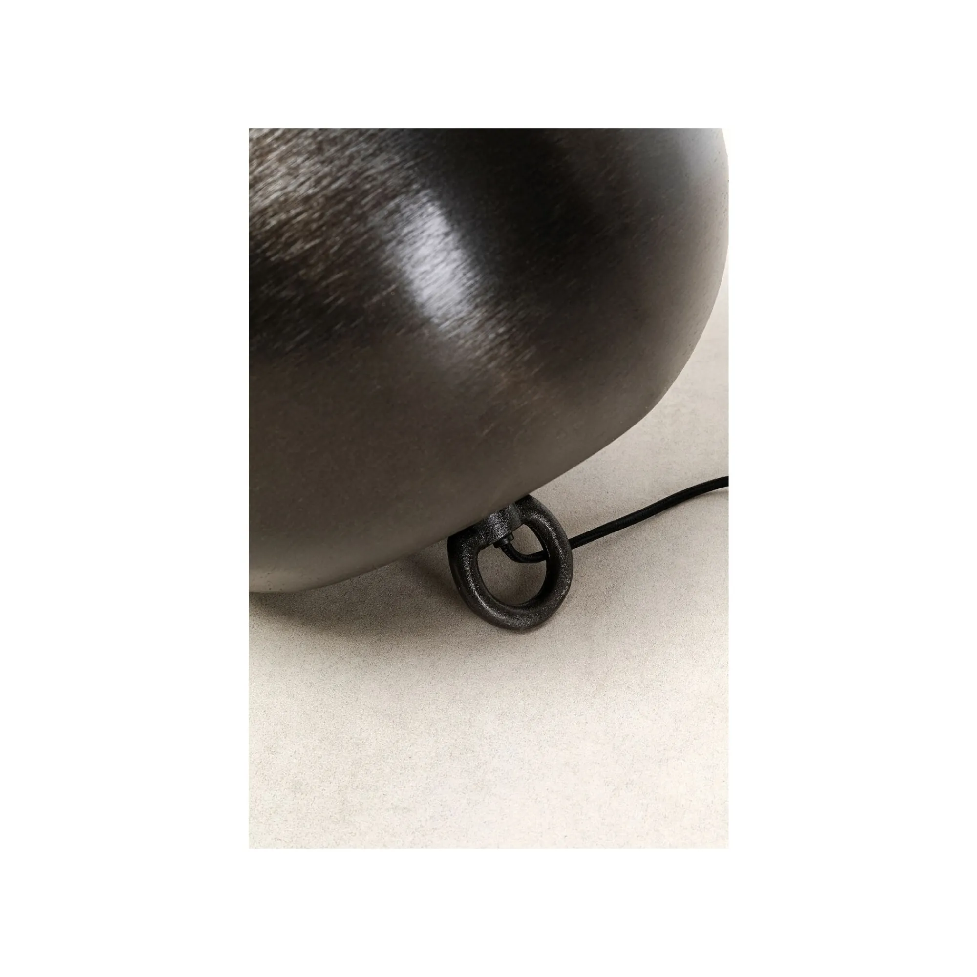 KARE Design Lampe Apollon Smooth Gris Anthracite 35cm ^ Lampe De Table