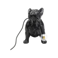 KARE Design Lampe Bouledogue Noir ^ Lampe De Table