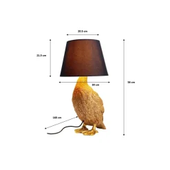 KARE Design Lampe Canard Doré Et Noir ^ Lampe De Table