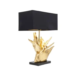 KARE Design Lampe Fleur Dorée ^ Lampe De Table