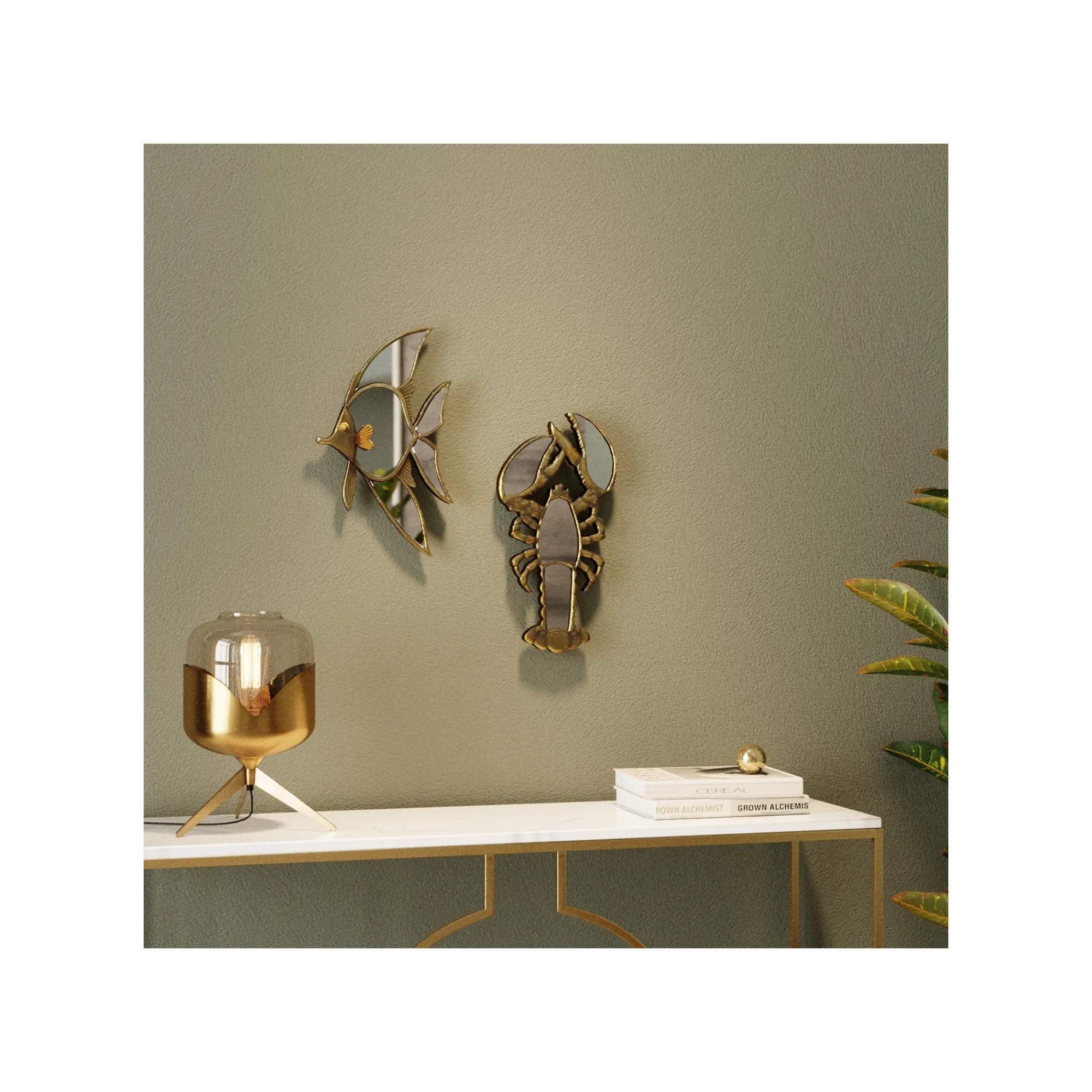 KARE Design Lampe Goblet Ball Dorée ^ Lampe De Table