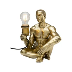 KARE Design Lampe Homme Assis Doré ^ Lampe De Table