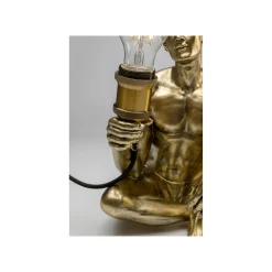 KARE Design Lampe Homme Assis Doré ^ Lampe De Table