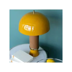 KARE Design Lampe Josy Jaune Et Marron ^ Lampe De Table