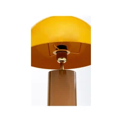 KARE Design Lampe Josy Jaune Et Marron ^ Lampe De Table
