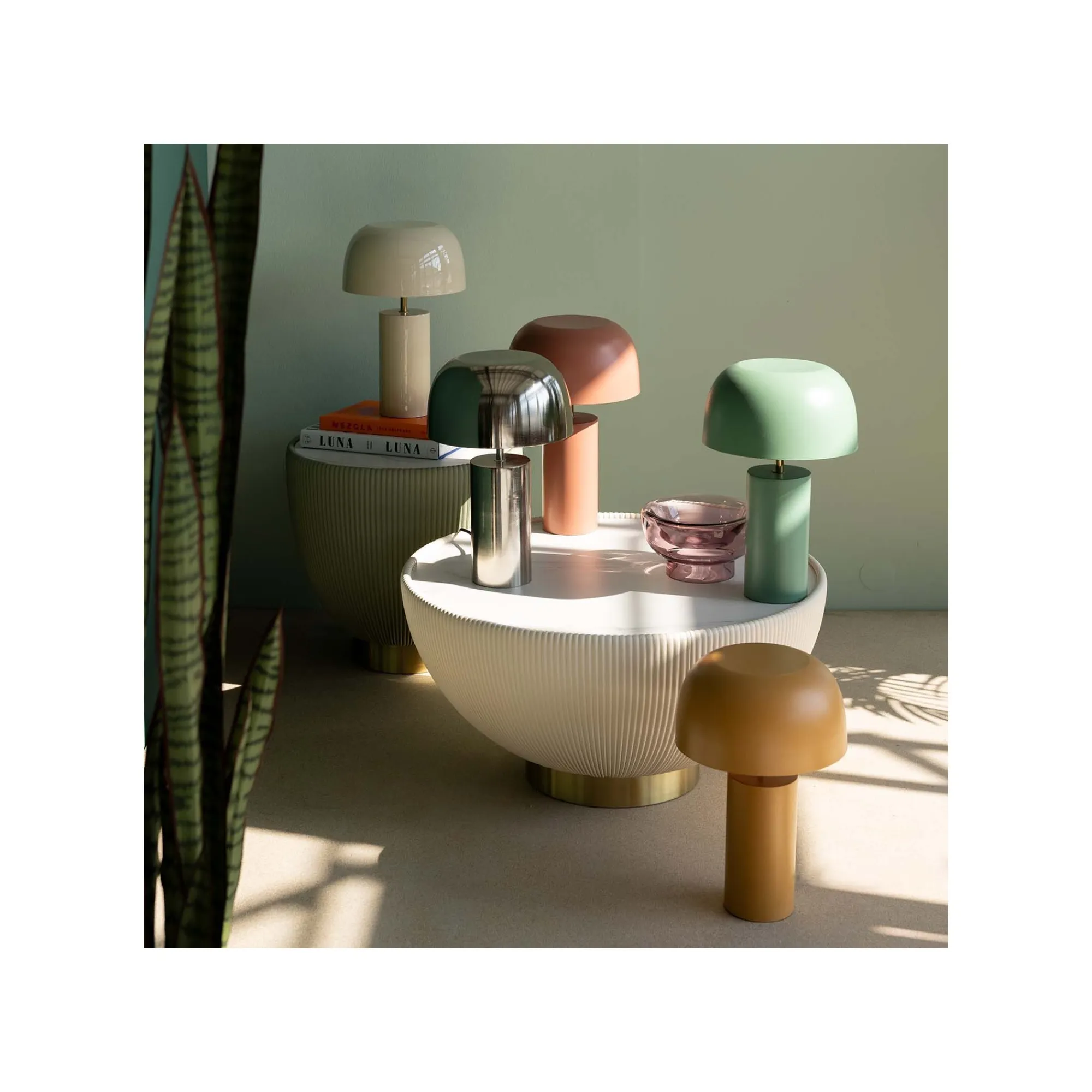 KARE Design Lampe Loungy Vert Sage ^ Lampe De Table