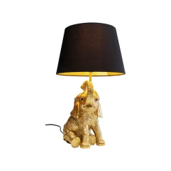 KARE Design Lampe éléphant Doré ^ Lampe De Table
