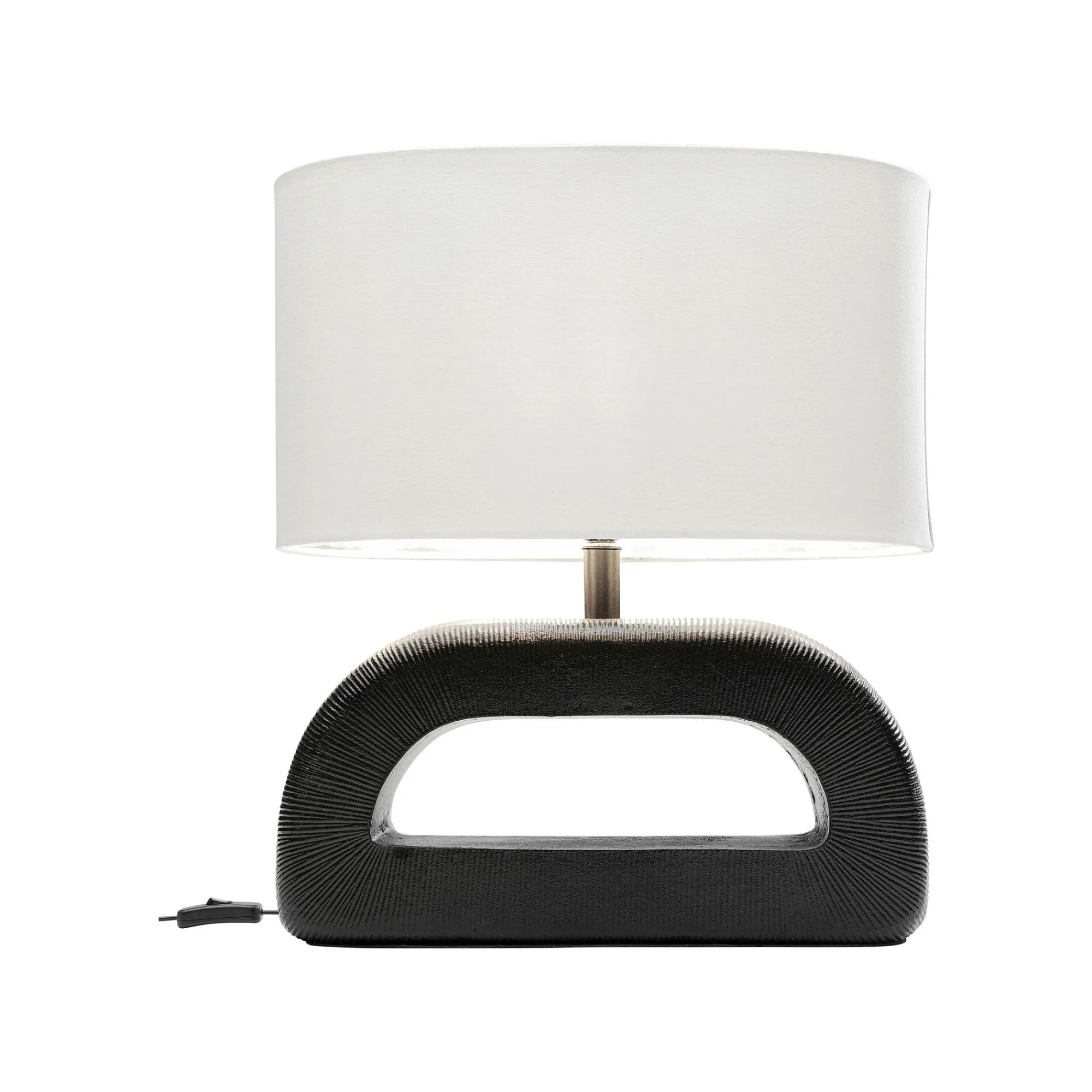 KARE Design Lampe Tube 52cm Noire Et Blanche ^ Lampe De Table