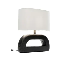 KARE Design Lampe Tube 52cm Noire Et Blanche ^ Lampe De Table