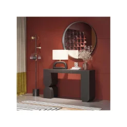 KARE Design Lampe Tube 52cm Noire Et Blanche ^ Lampe De Table