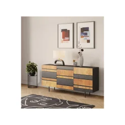 KARE Design Lampe Tube 52cm Noire Et Blanche ^ Lampe De Table