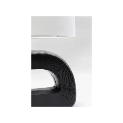 KARE Design Lampe Tube 52cm Noire Et Blanche ^ Lampe De Table