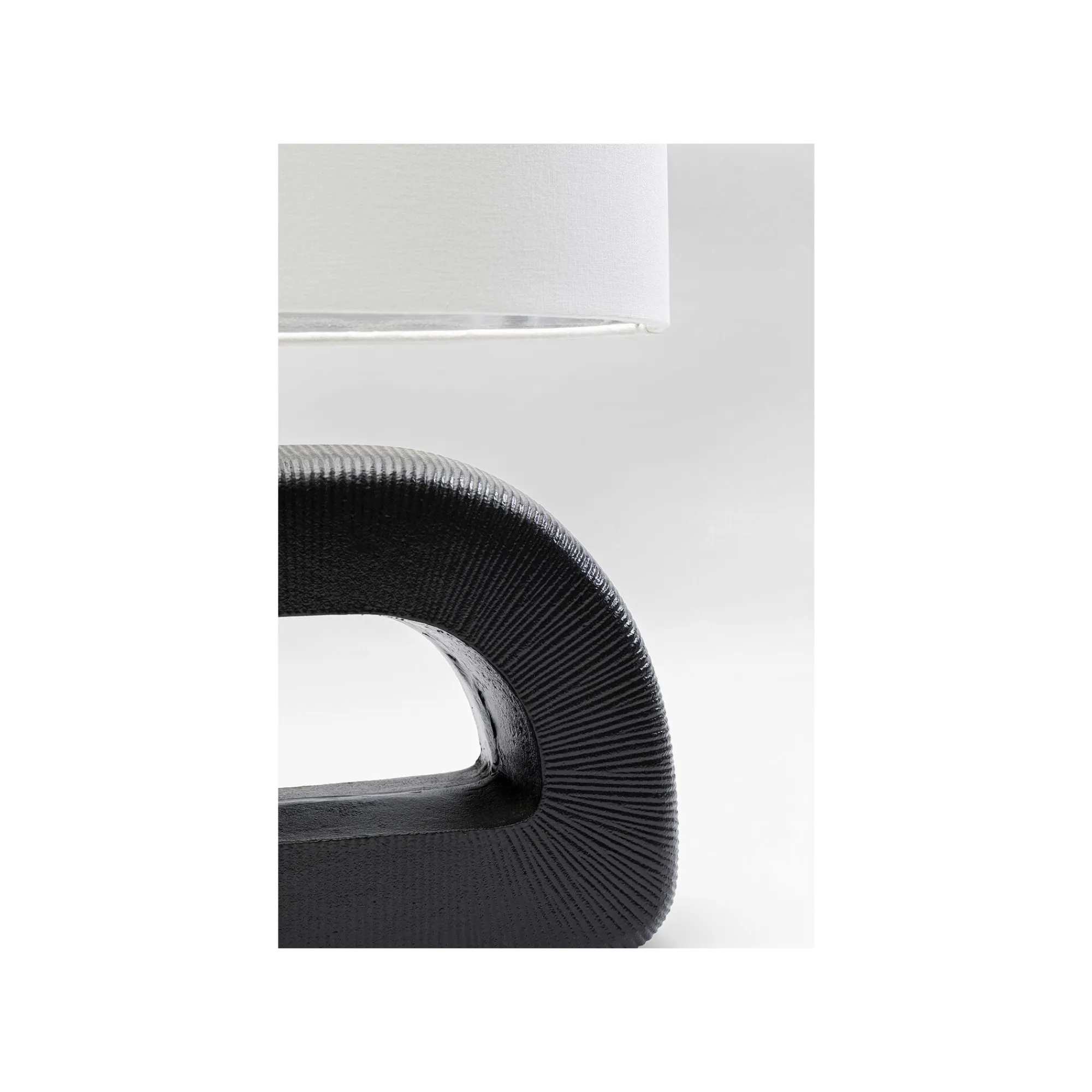 KARE Design Lampe Tube 52cm Noire Et Blanche ^ Lampe De Table