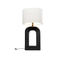 KARE Design Lampe Tube 79cm Noire Et Blanche ^ Lampe De Table