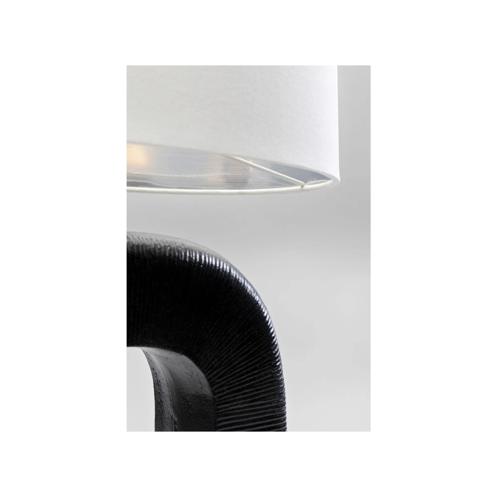 KARE Design Lampe Tube 79cm Noire Et Blanche ^ Lampe De Table