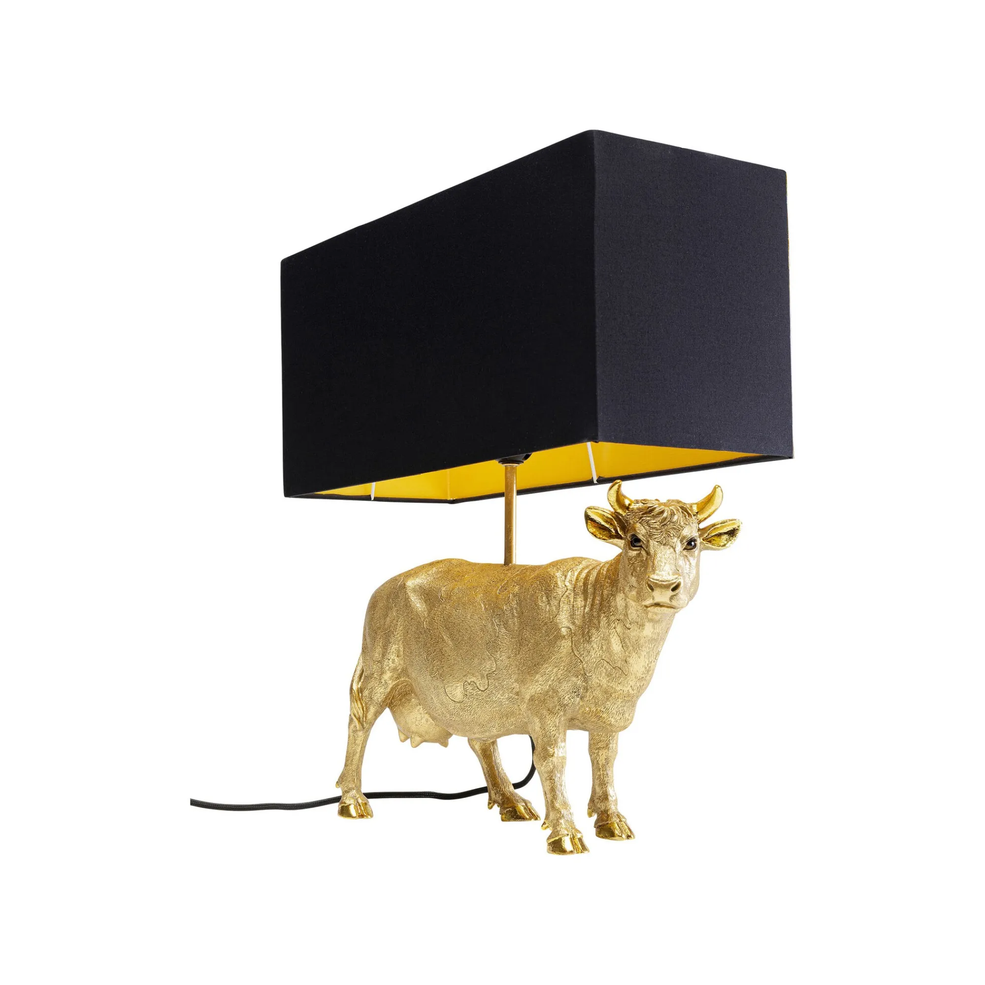 KARE Design Lampe Vache Dorée ^ Lampe De Table