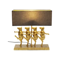 KARE Design Lampe Vaches Cancan Dorées ^ Lampe De Table
