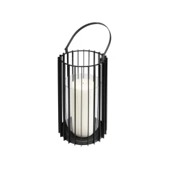 KARE Design Lanterne Corinne Noire 50cm ^ Bougeoir & Lanterne