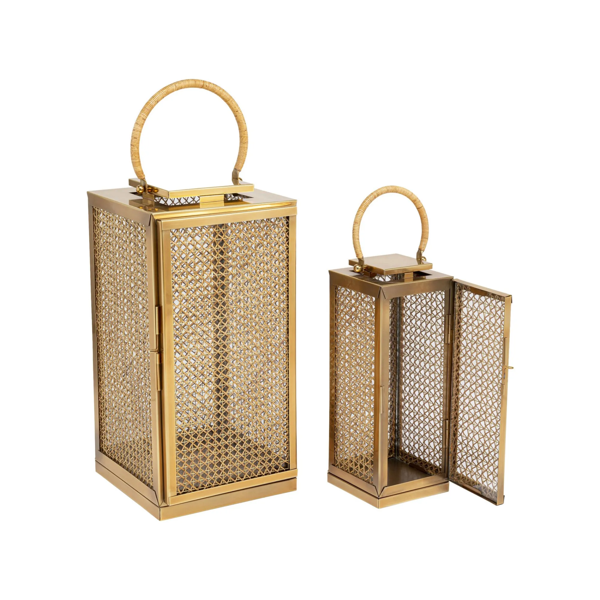 KARE Design Lanternes Palazzo Vita Dorées Set De 2 ^ Bougeoir & Lanterne