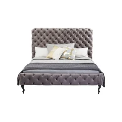KARE Design Lit Desire Haut Gris Argenté ^ Lit