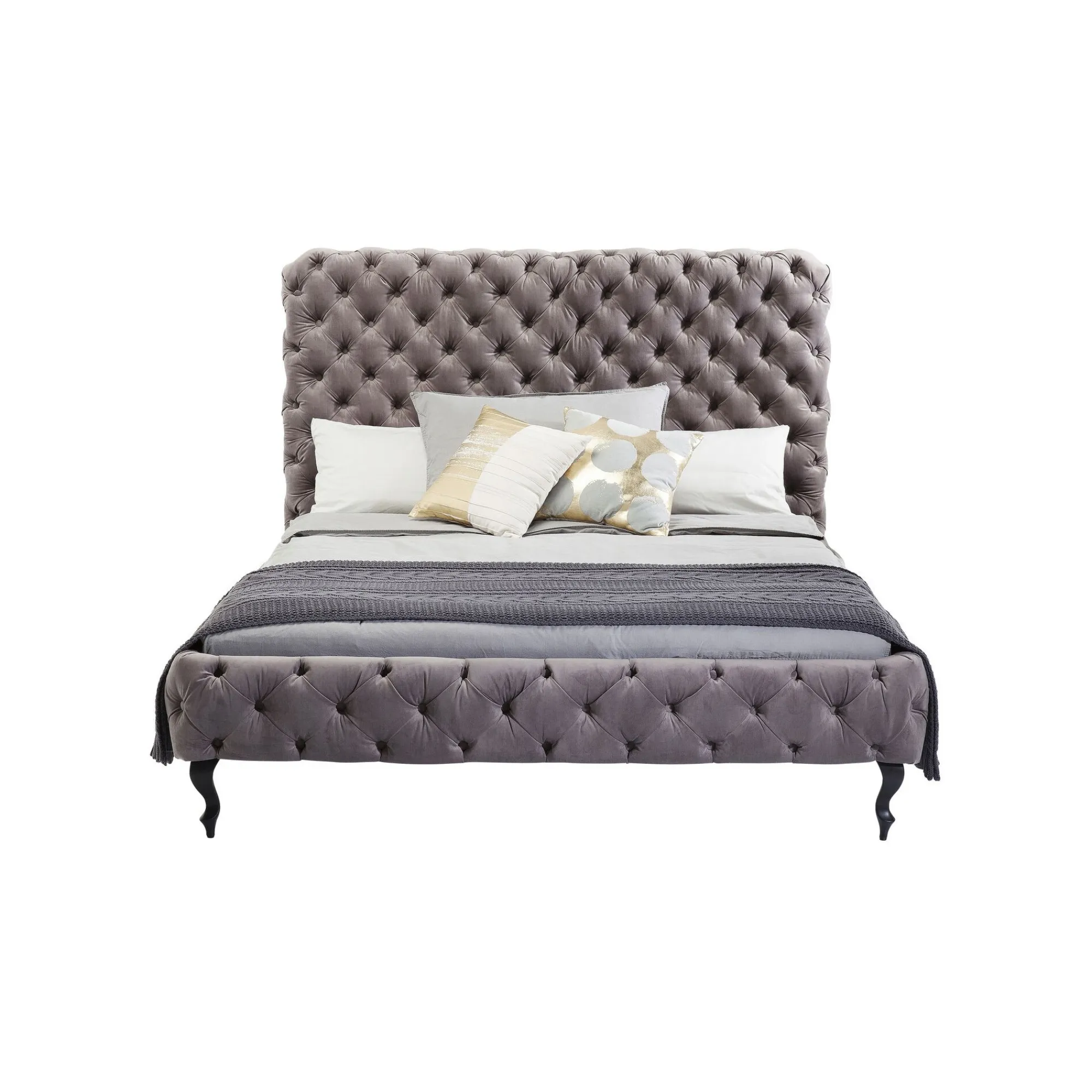 KARE Design Lit Desire Haut Gris Argenté ^ Lit
