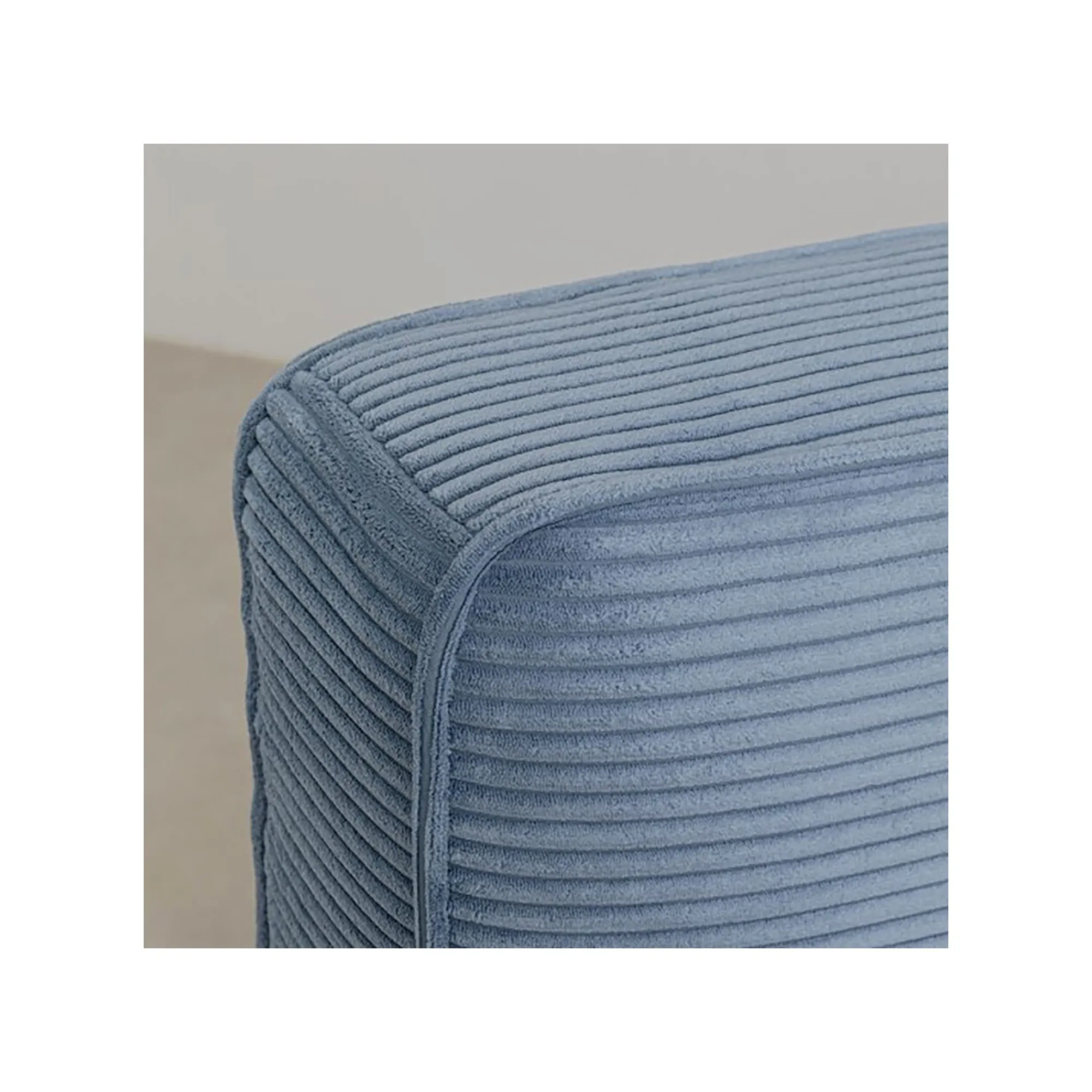 KARE Design Lit East Side Cord Côtelé Bleu ^ Lit