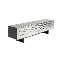 KARE Design Meuble TV Caldera Chrome ^ Meuble Tv