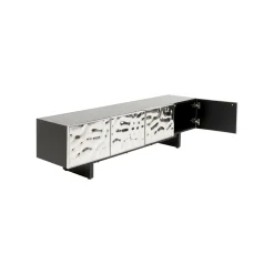 KARE Design Meuble TV Caldera Chrome ^ Meuble Tv