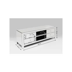 KARE Design Meuble TV Luxury Argent ^ Meuble Tv