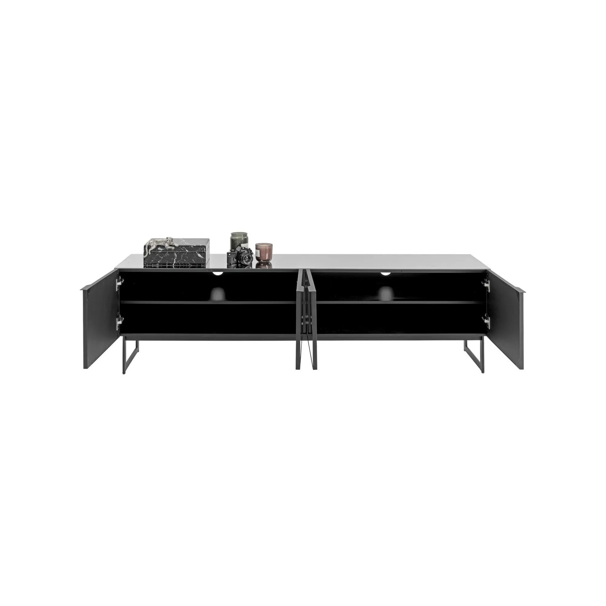 KARE Design Meuble TV Soran Noir ^ Meuble Tv