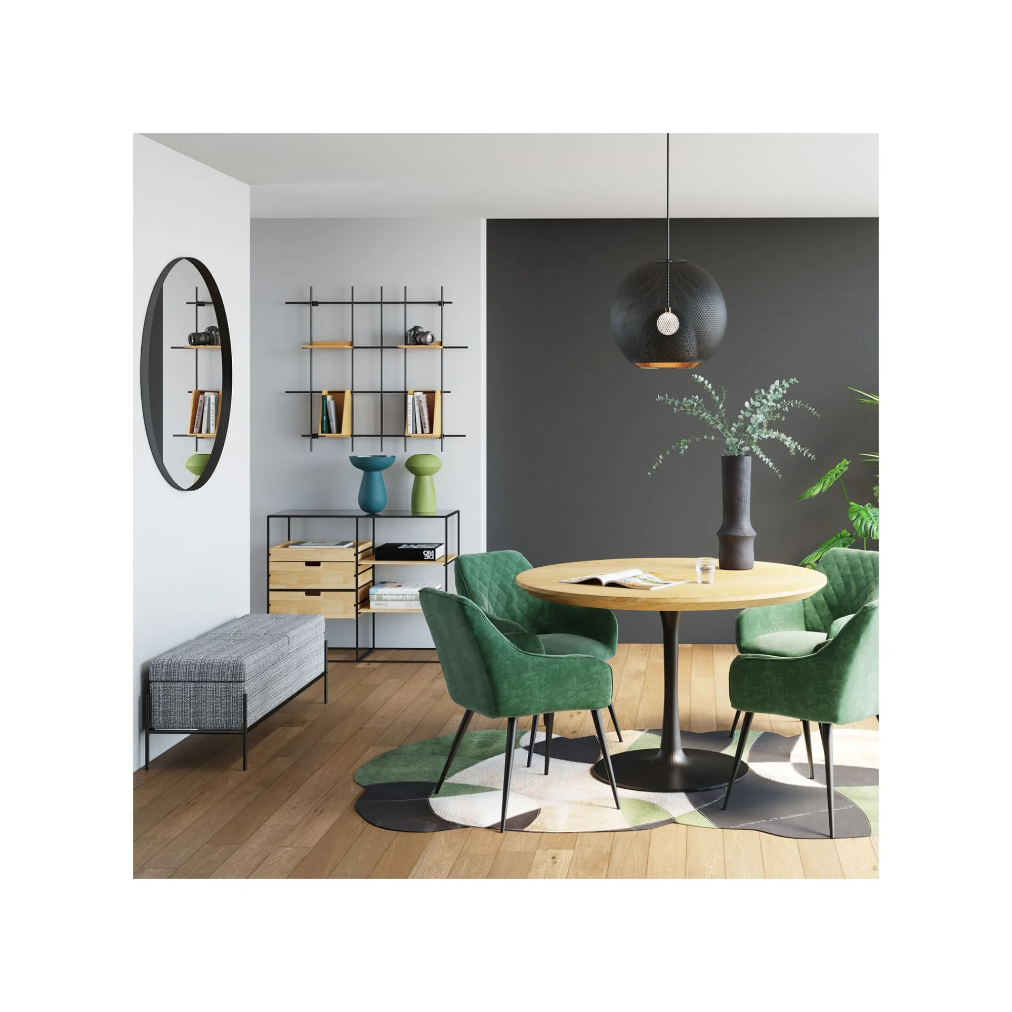 KARE Design Miroir Bella Rond 100cm ^ Miroir